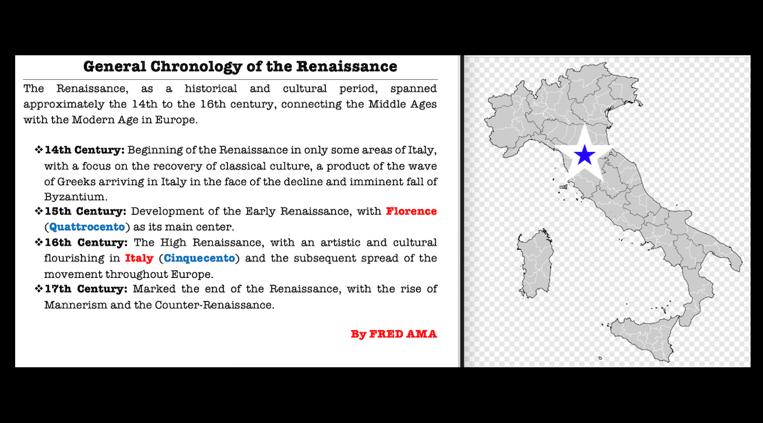 General Chronology of the Renaissance: