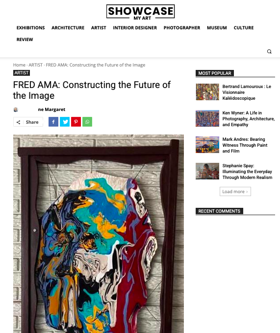 An article about one of my artwork was THE MOST READ & POPULAR in www.showcasemyart.com