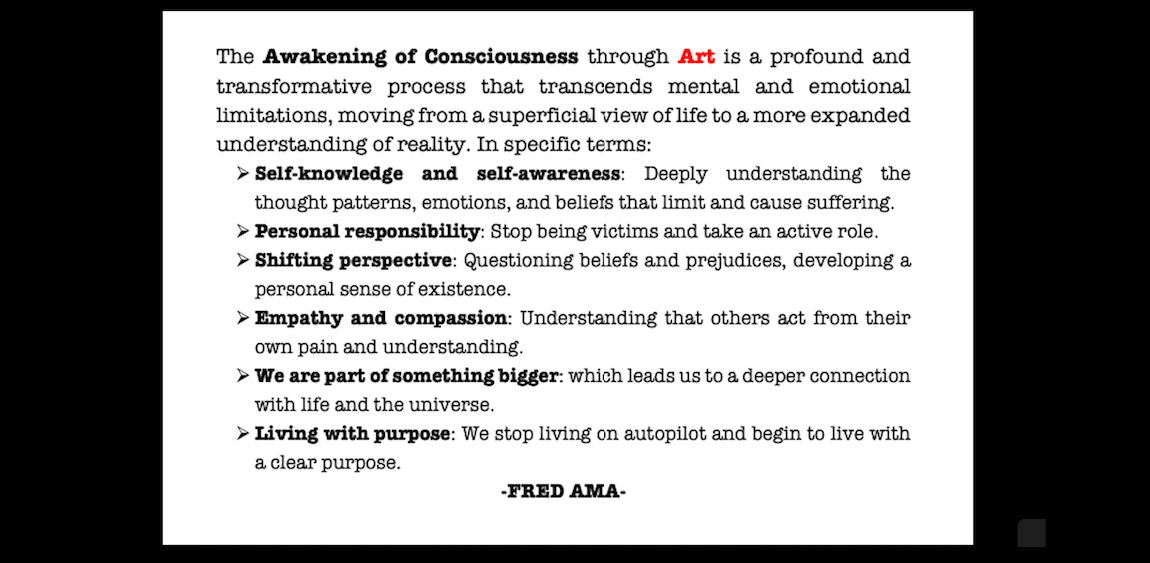 The Awakening of Consciousness through Art