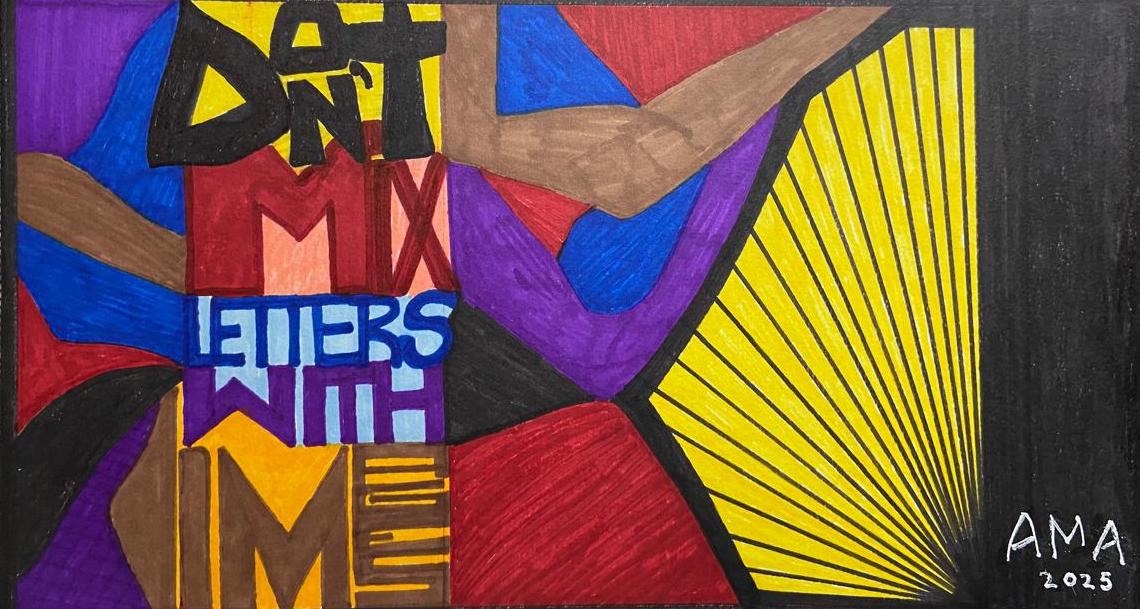 Don’t mix letters with images